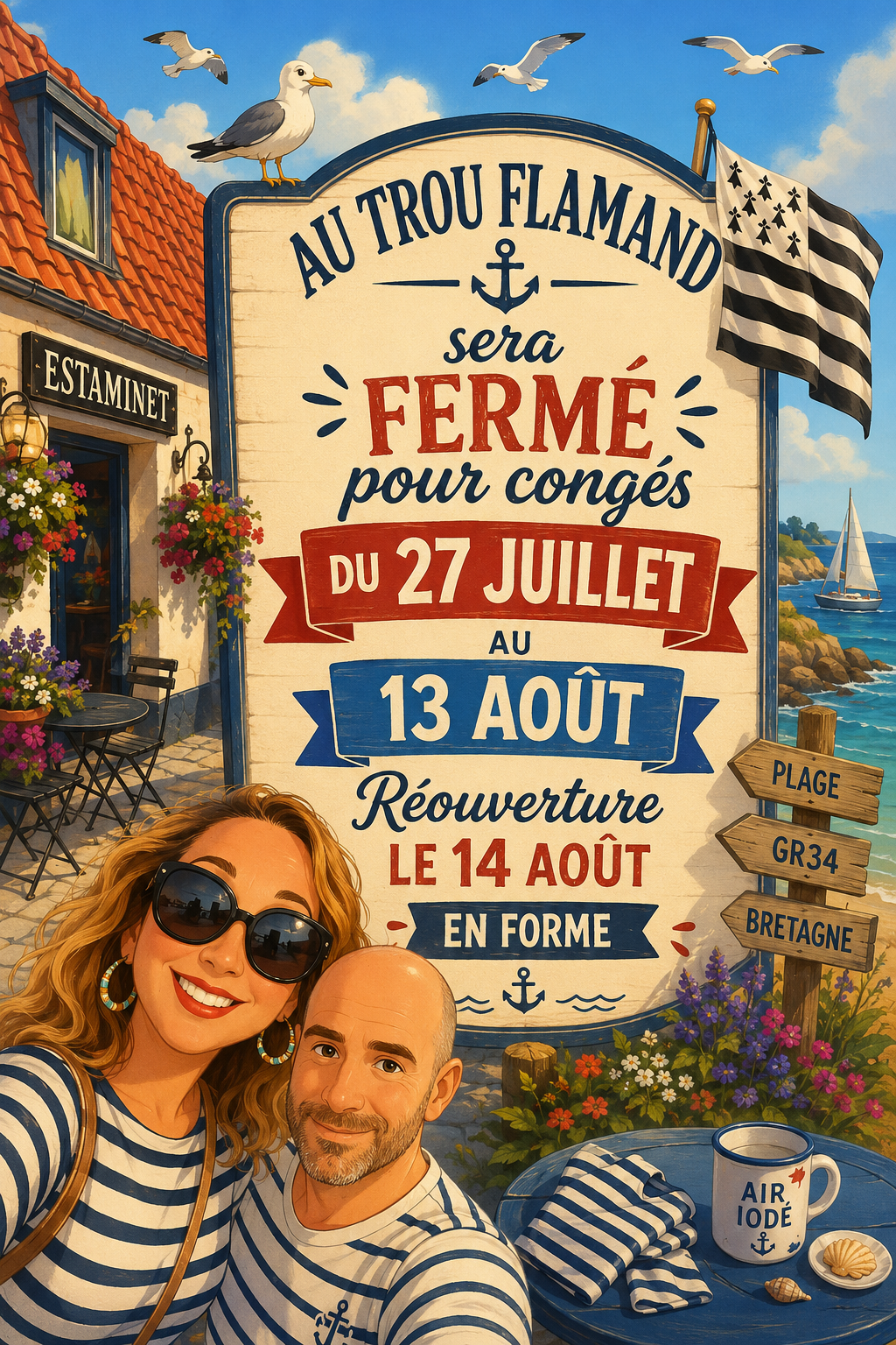 Fermeture pour congés 