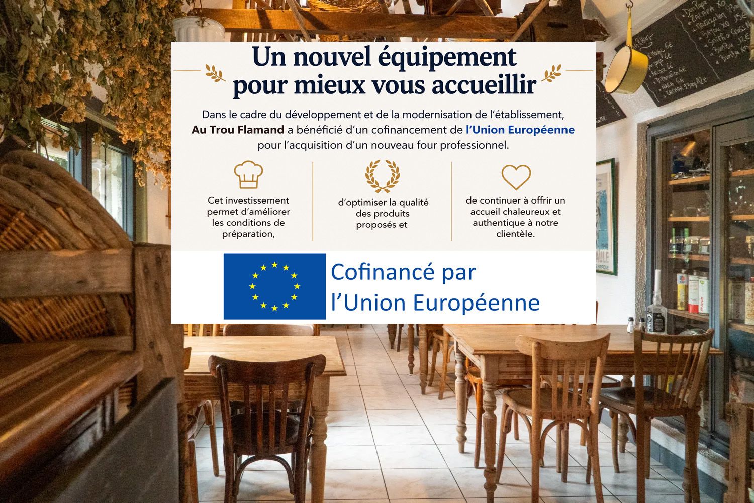 Un nouvel équipement soutenu par l’Union Européenne