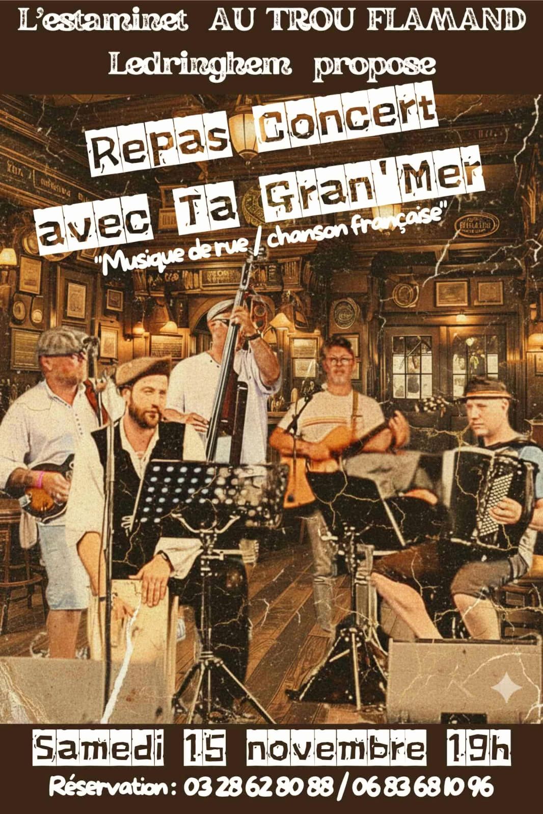 Repas / Concert avec le groupe Ta Gran'Mer 